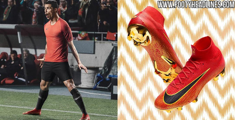 Cr7 red cheap and gold